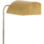 Golden Brass Metal Floor Lamp - LOOMLAN - Bassett Mirror - Floor Lamps