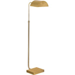 Golden Brass Metal Floor Lamp - LOOMLAN - Bassett Mirror - Floor Lamps