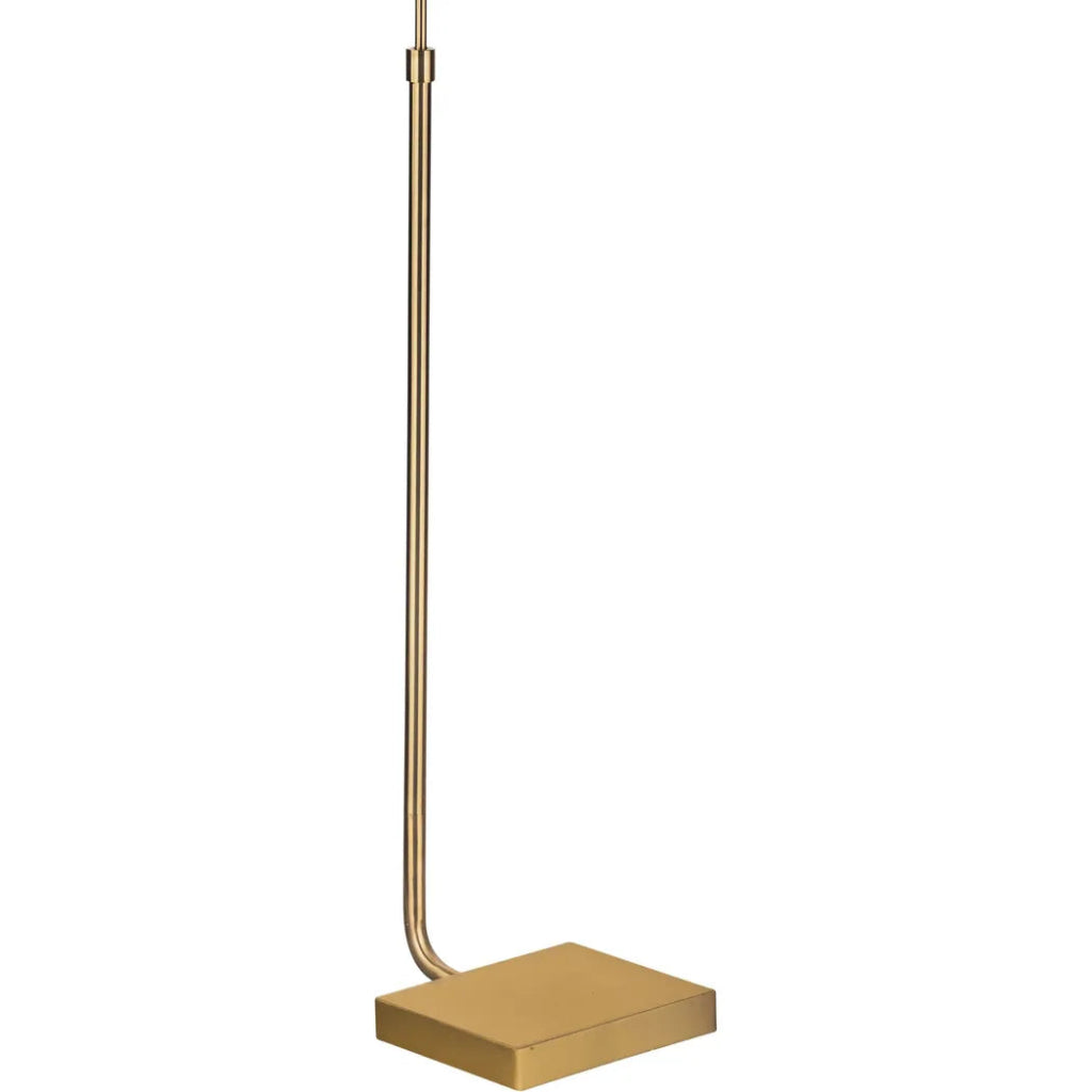 Golden Brass Metal Floor Lamp - LOOMLAN - Bassett Mirror - Floor Lamps