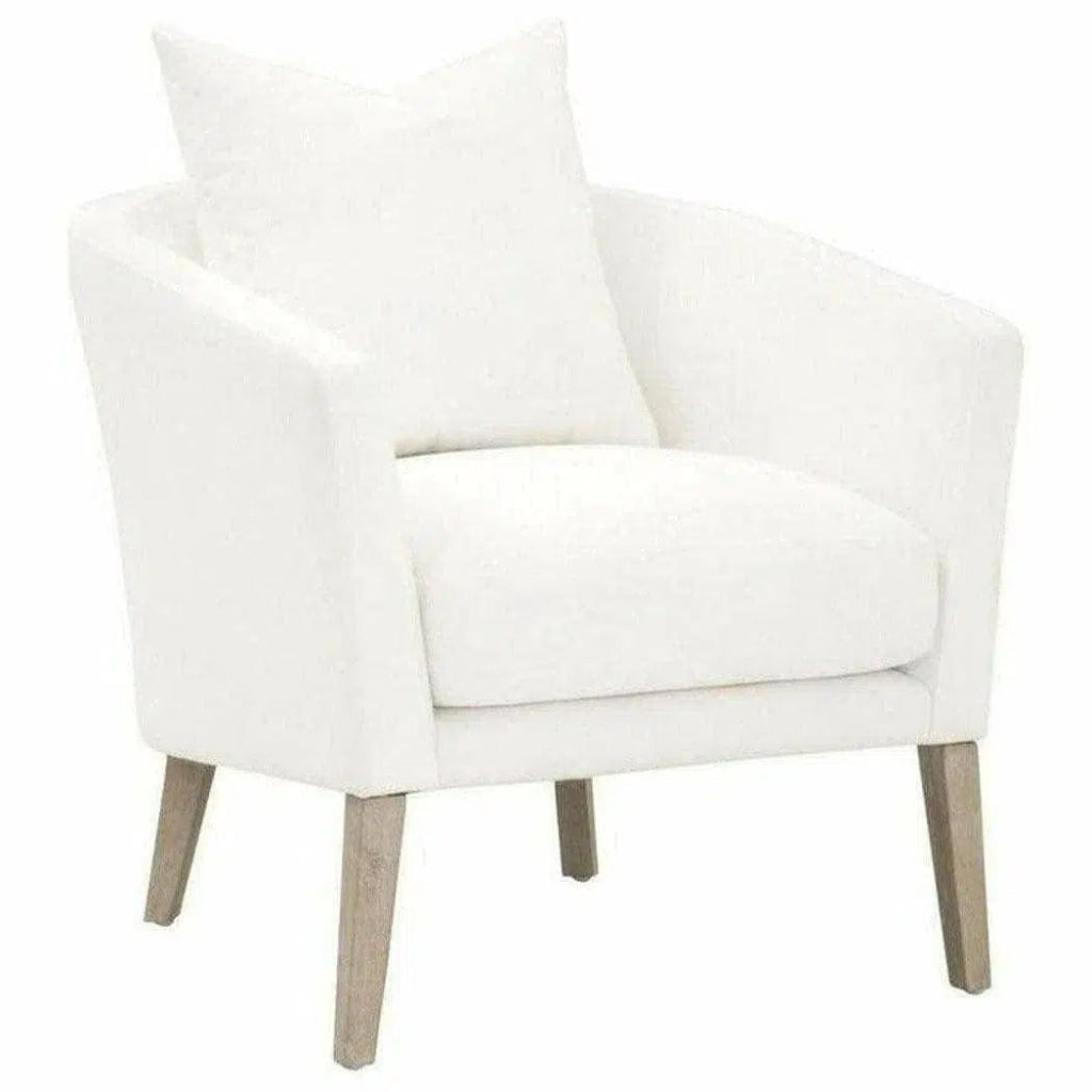 Gordon Club Chair LiveSmart White Natural Gray Oak - LOOMLAN - Essentials For Living - Accent Chairs