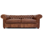 Gorham Brown Chesterfield Leather Sofa Made to Order - LOOMLAN - Uptown Sebastian - Sofas & Loveseats