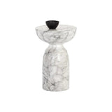 Goya Concrete Outdoor Round End Table - LOOMLAN - SUNPAN - Outdoor Side Tables