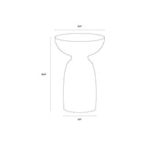 Goya Concrete Outdoor Round End Table - LOOMLAN - SUNPAN - Outdoor Side Tables