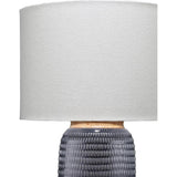 Graham Dark Blue Ceramic Table Lamp - LOOMLAN - Jamie Young - Table Lamps