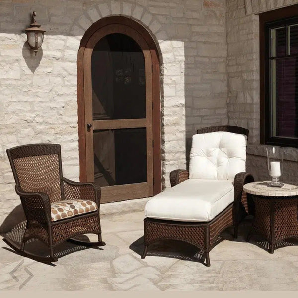 Grand Traverse 3Pc Set Chaise Lounge Rocker Chair - LOOMLAN - Lloyd Flanders - Outdoor Lounge Sets