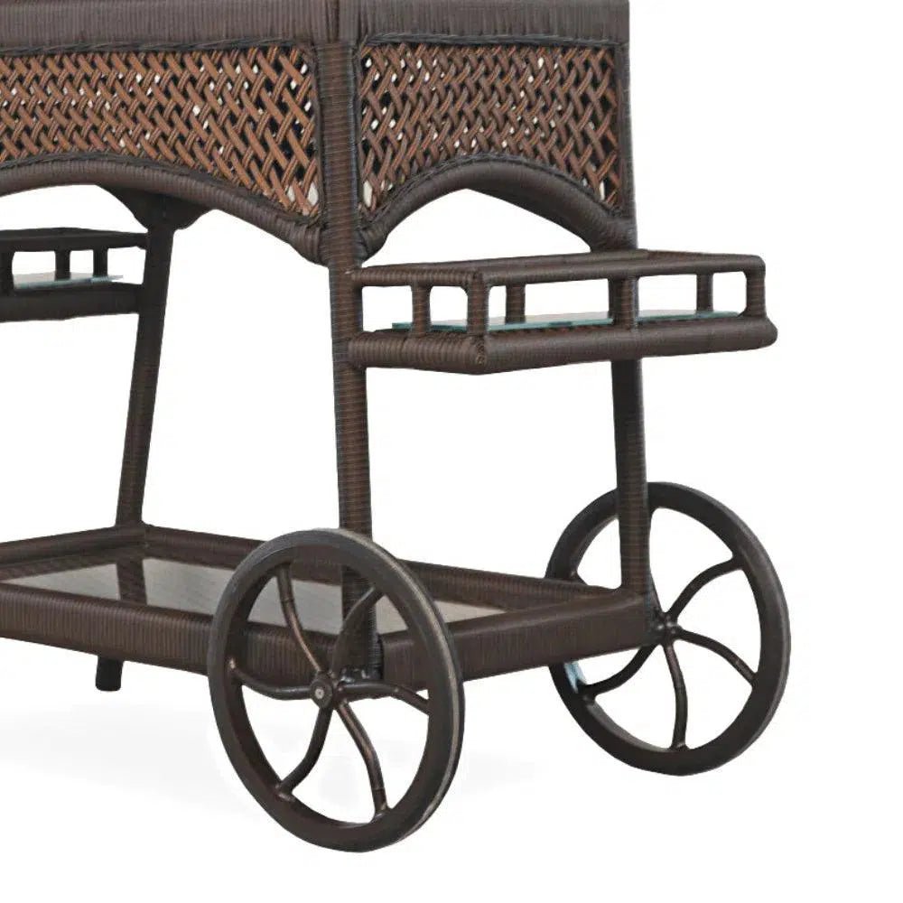 Grand Traverse Outdoor Furniture Patio Bar Cart - LOOMLAN - Lloyd Flanders - Outdoor Side Tables