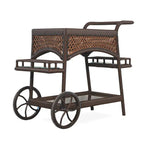 Grand Traverse Outdoor Furniture Patio Bar Cart - LOOMLAN - Lloyd Flanders - Outdoor Side Tables