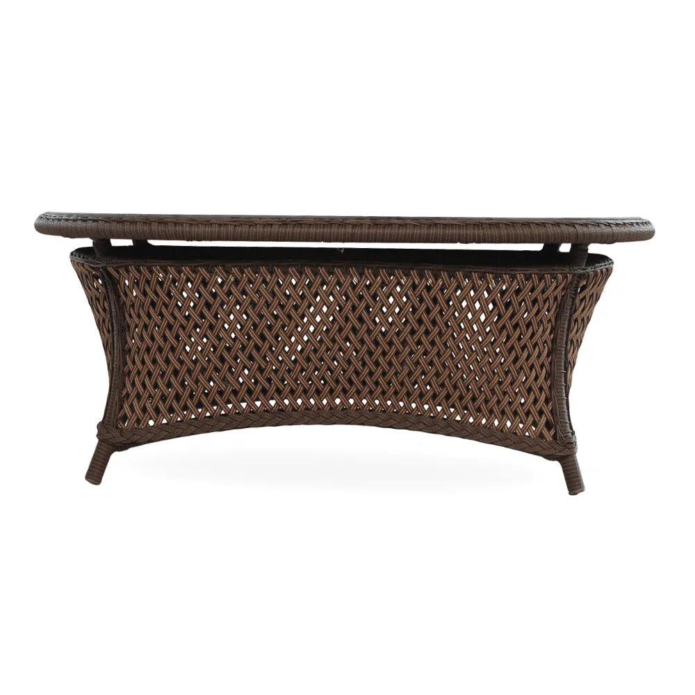 Grand Traverse Outdoor Oval Cocktail Table - LOOMLAN - Lloyd Flanders - Outdoor Coffee Tables