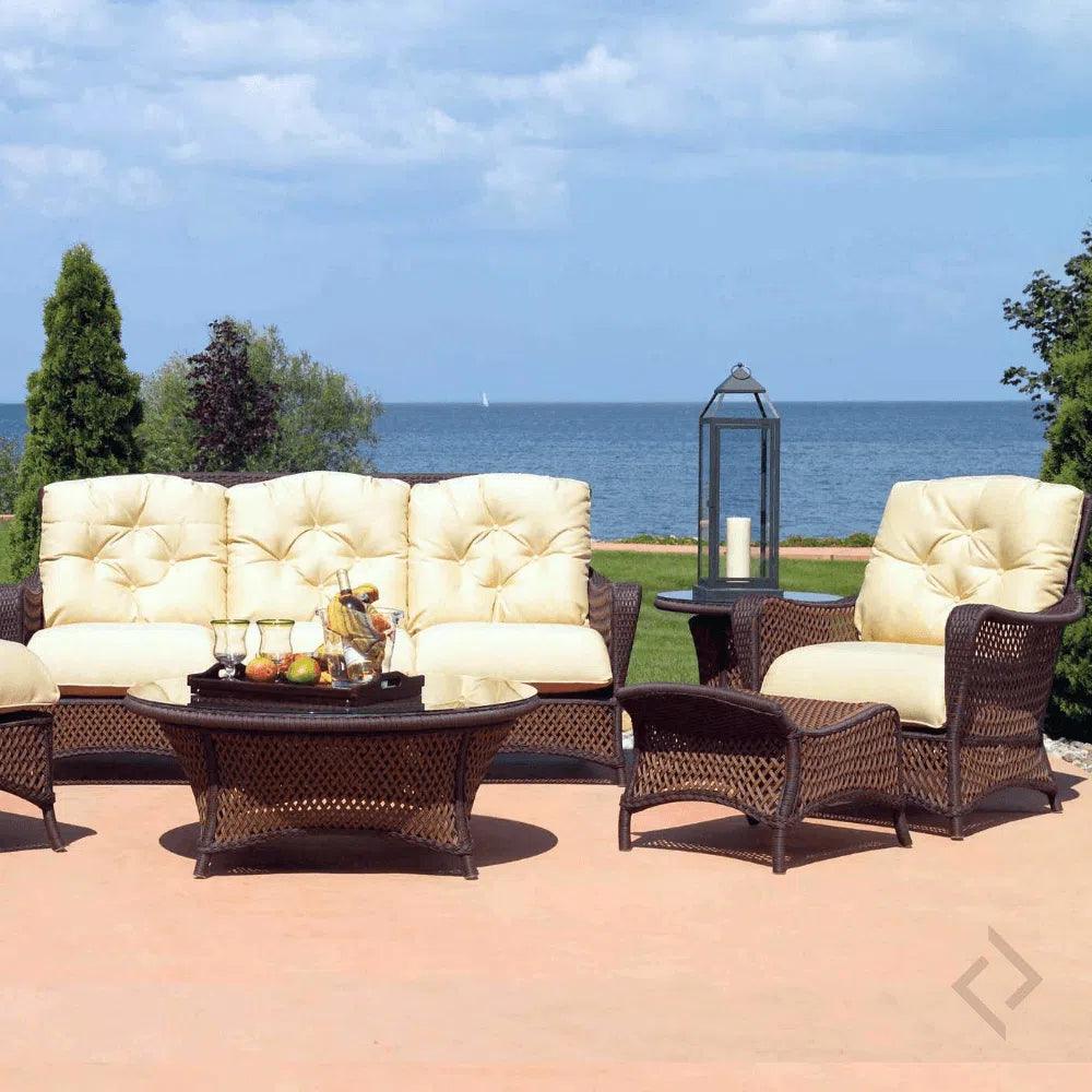 Grand Traverse Patio Ottoman Outdoor Furniture - LOOMLAN - Lloyd Flanders - Outdoor Ottomans