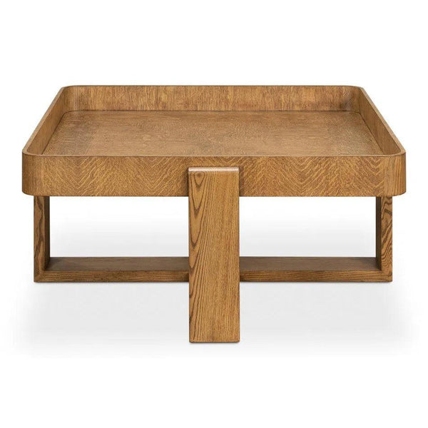 Grand Traytop Cocktail Table Heather Grey - LOOMLAN - Sarreid - Coffee Tables