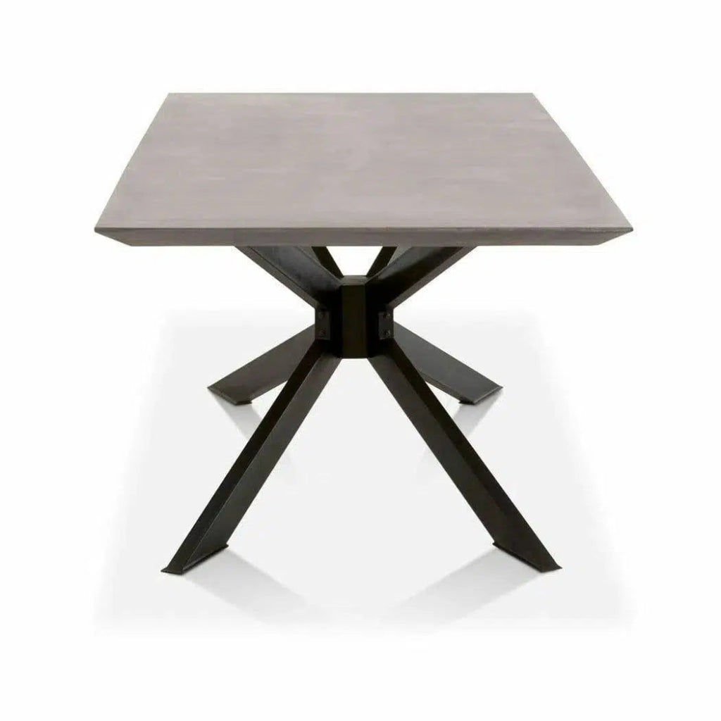 Gray Industry Rectangle Concrete Dining Table - LOOMLAN - Essentials For Living - Dining Tables