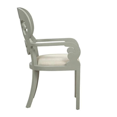 Gray Linen Bolero Armchair - LOOMLAN - Furniture Classics - Accent Chairs