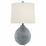 Gray Stone Wash Hadi Table Lamp - LOOMLAN - Currey & Co - Table Lamps