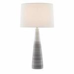 Gray White Forefront Table Lamp - LOOMLAN - Currey & Co - Table Lamps