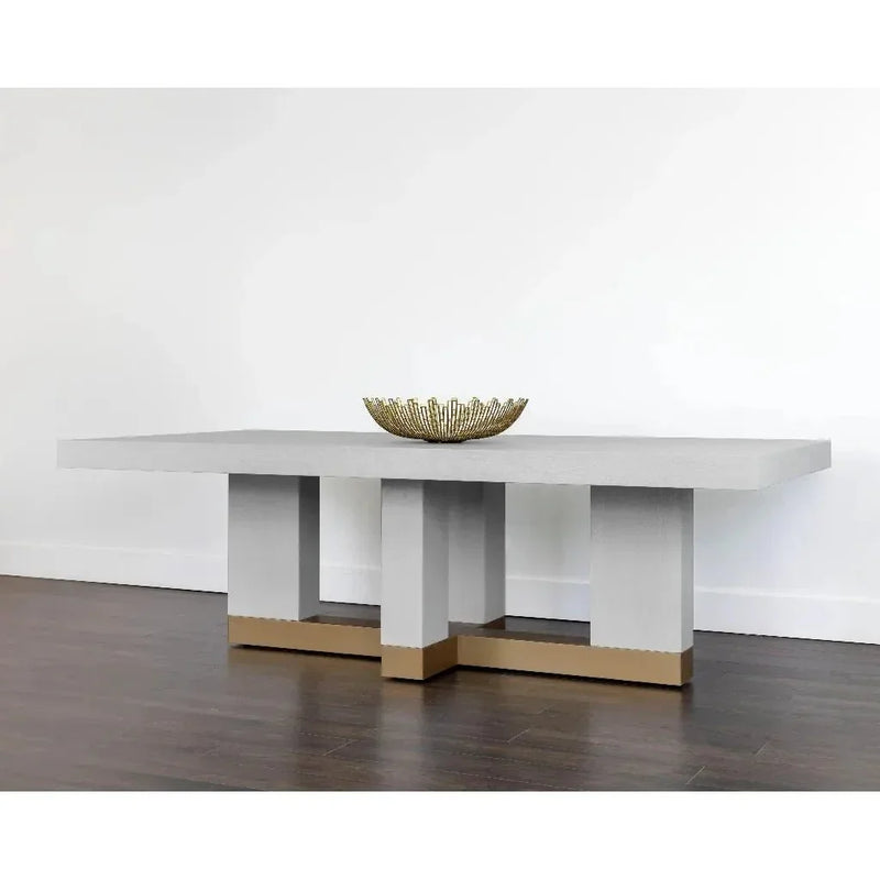 Greco Wooden Rectangular Dining Table - LOOMLAN - SUNPAN - Dining Tables