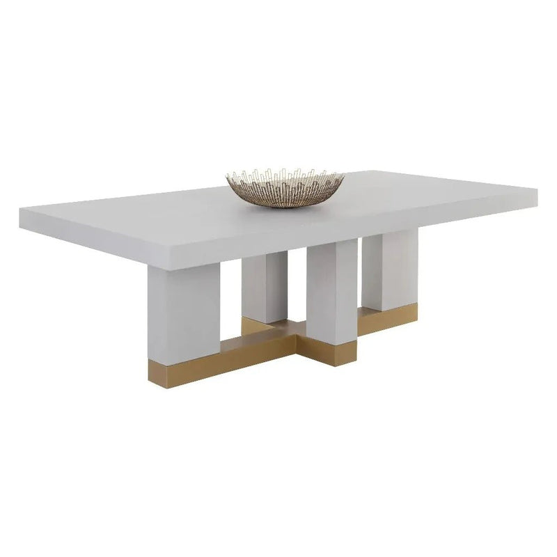 Greco Wooden Rectangular Dining Table - LOOMLAN - SUNPAN - Dining Tables