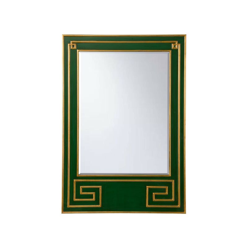 Greek Hall Wood Framed Wall Mirror - Dark Green - LOOMLAN - Chelsea House - Wall Mirrors