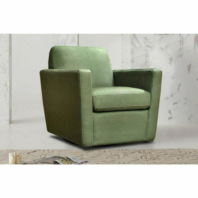 Green Swivel Club Chair Forest Green - LOOMLAN - LH Imports - Club Chairs