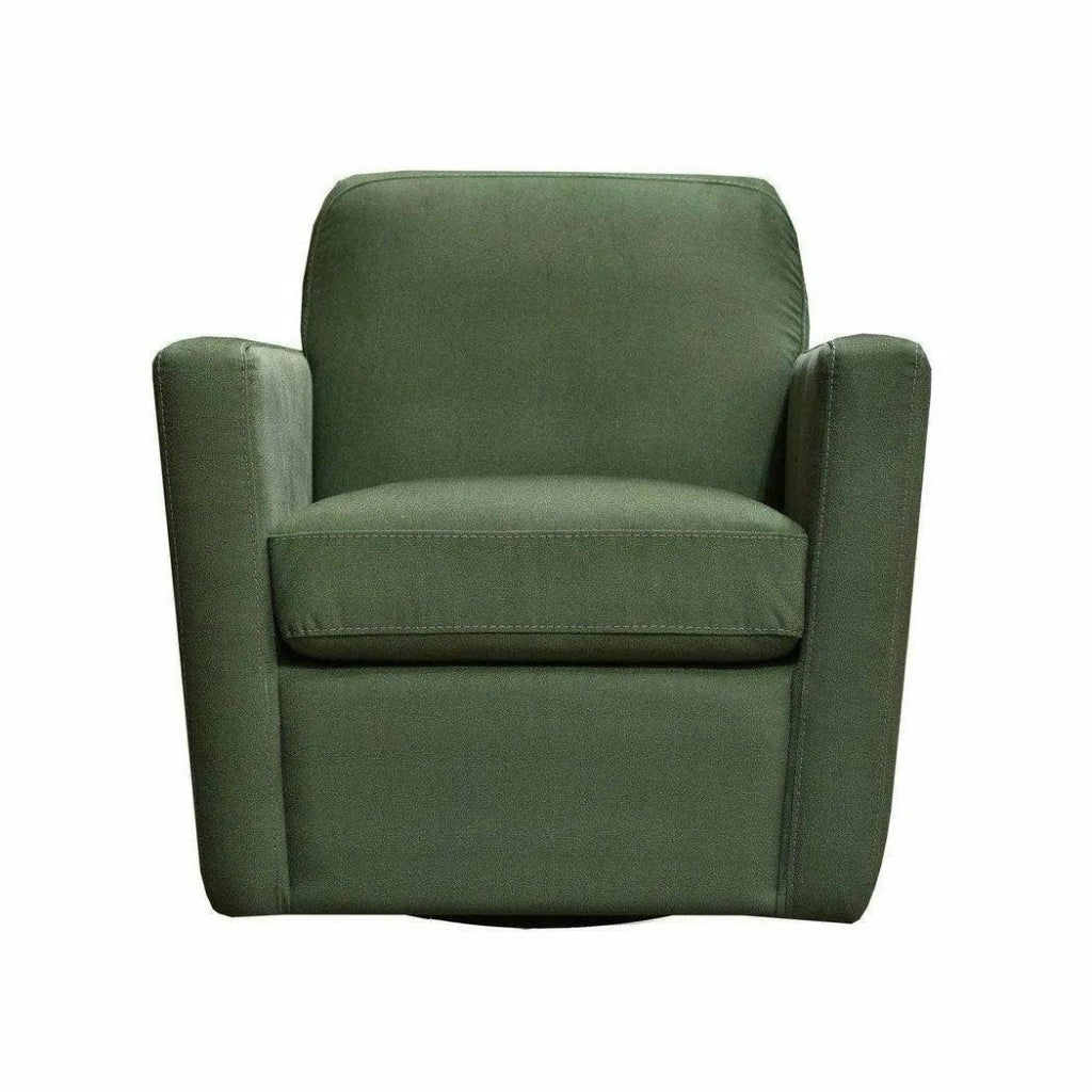 Green Swivel Club Chair Forest Green - LOOMLAN - LH Imports - Club Chairs