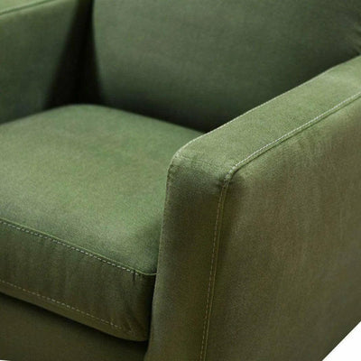 Green Swivel Club Chair Forest Green - LOOMLAN - LH Imports - Club Chairs