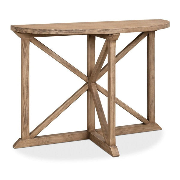 Gregorio Vineyards Half Moon Design Console Table - LOOMLAN - Sarreid - Console Tables