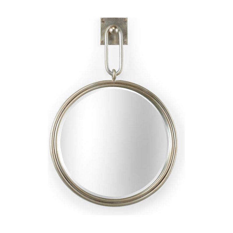 Grenada Classic Circular Iron Framed Wall Mirror - LOOMLAN - Wildwood - Wall Mirrors