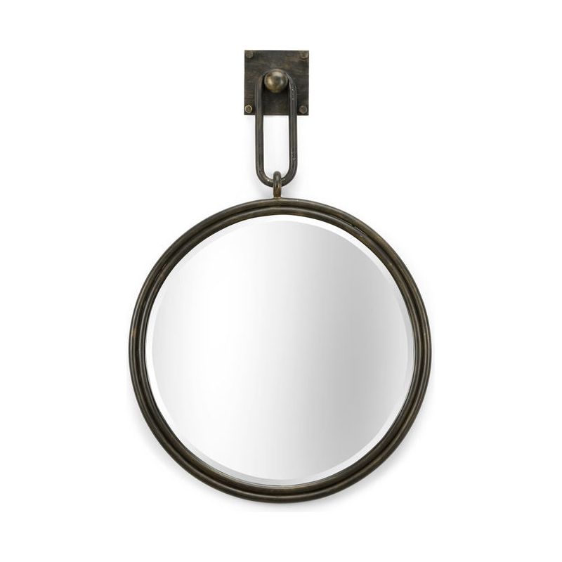 Grenada Iron Framed Wall Mirror - LOOMLAN - Wildwood - Wall Mirrors