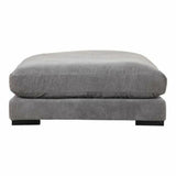 Grey Corduroy Couch Modular Ottoman - LOOMLAN - Moe's Home - Modular Components