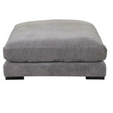 Grey Corduroy Couch Modular Ottoman - LOOMLAN - Moe's Home - Modular Components