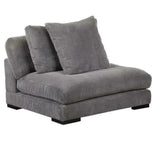 Grey Corduroy Slipper Chair Modular - LOOMLAN - Moe's Home - Modular Components