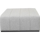 Grey Linen Ottoman Coffee Table - LOOMLAN - LH Imports - Coffee Tables