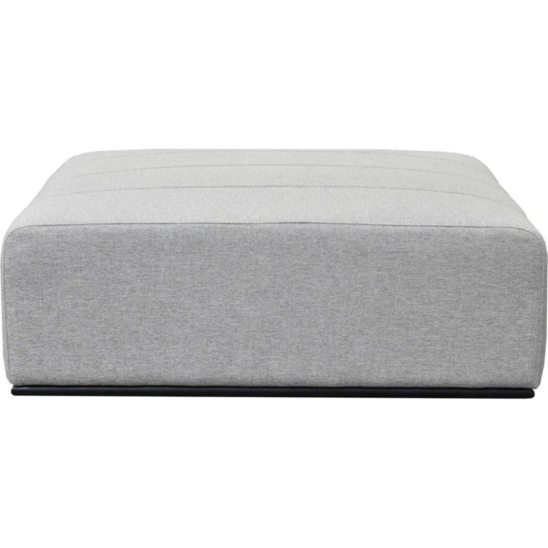 Grey Linen Ottoman Coffee Table - LOOMLAN - LH Imports - Coffee Tables