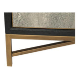 Grey Shagreen Coffee Table With Drawers - LOOMLAN - Moe's Home - Coffee Tables