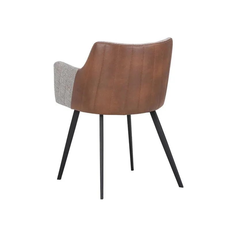 Griffin Leather Modern Dining Armchair - LOOMLAN - SUNPAN - Dining Chairs