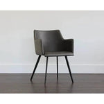 Griffin Leather Modern Dining Armchair - LOOMLAN - SUNPAN - Dining Chairs