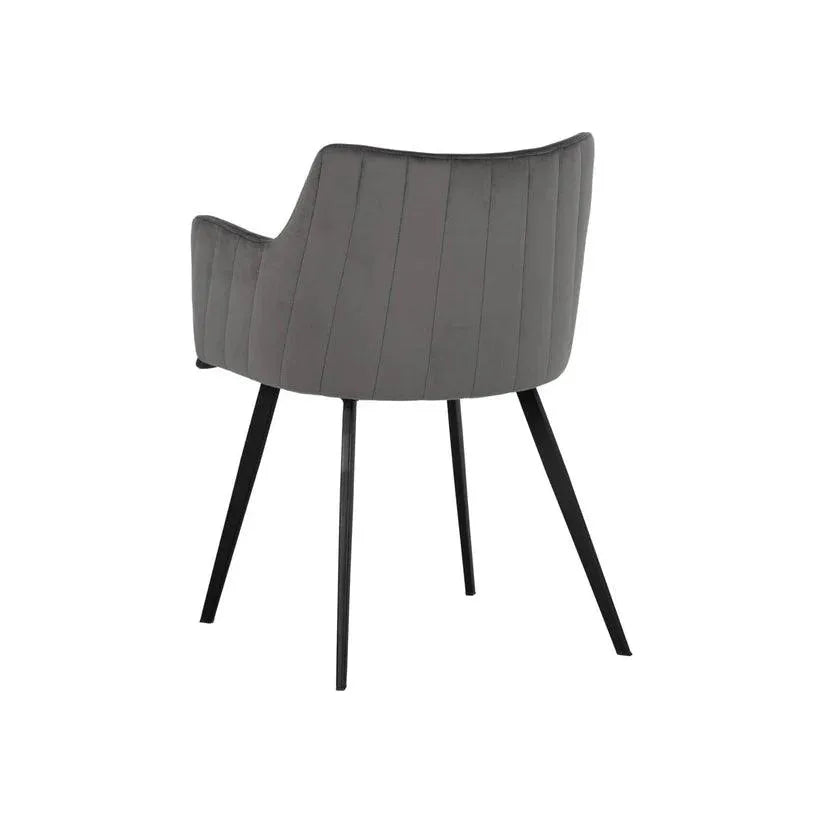 Griffin Leather Modern Dining Armchair - LOOMLAN - SUNPAN - Dining Chairs