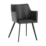 Griffin Leather Modern Dining Armchair - LOOMLAN - SUNPAN - Dining Chairs