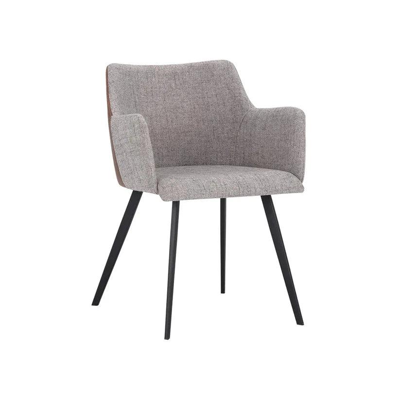 Griffin Leather Modern Dining Armchair - LOOMLAN - Dining Chairs