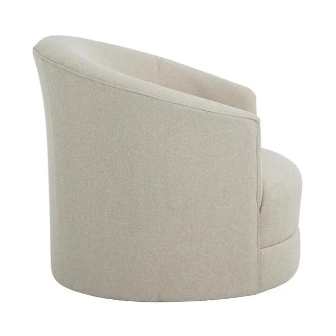 Grimaldi Fabric Swivel Armchair - LOOMLAN - SUNPAN - Club Chairs