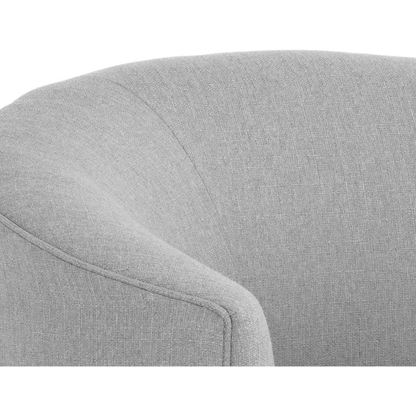 Grimaldi Fabric Swivel Armchair - LOOMLAN - SUNPAN - Club Chairs