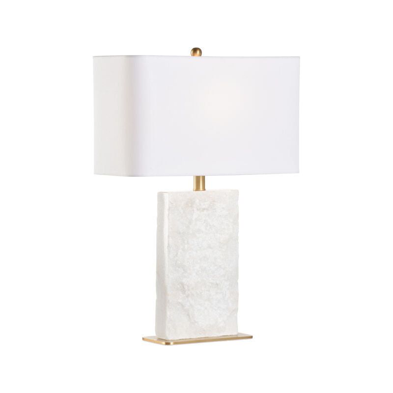 Gwen Marble And Brass Table Lamp - LOOMLAN - Wildwood - Table Lamps