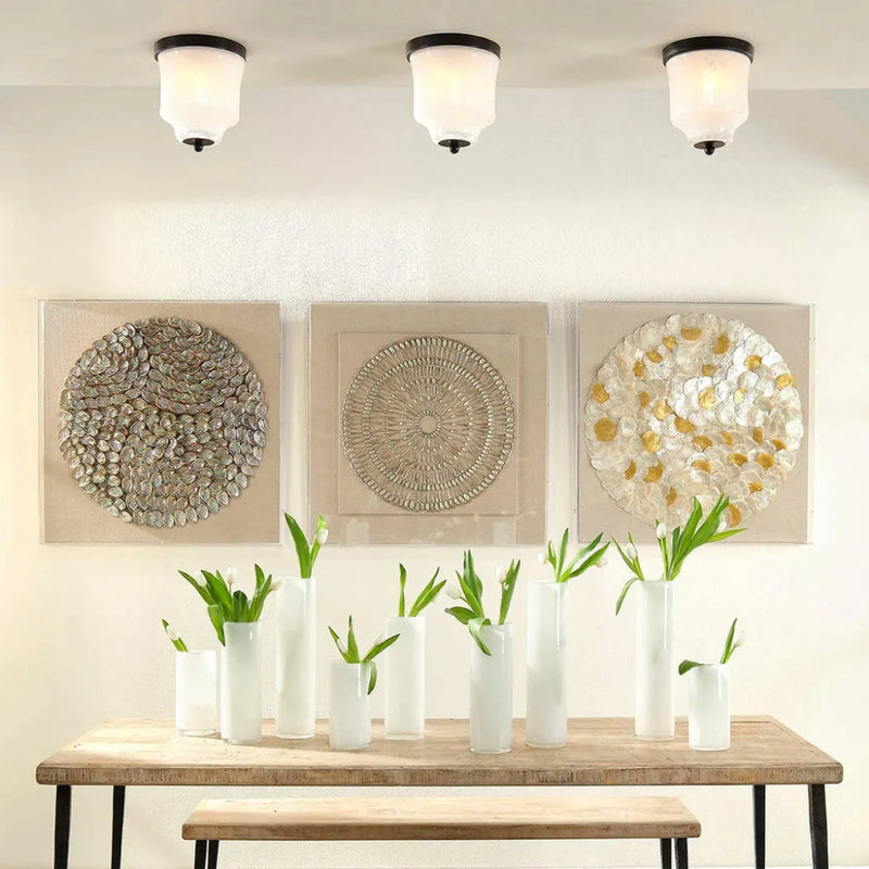Gwendolyn Hand Blown Glass Cylinder Vases 3PC - LOOMLAN - Jamie Young - Vases & Jars