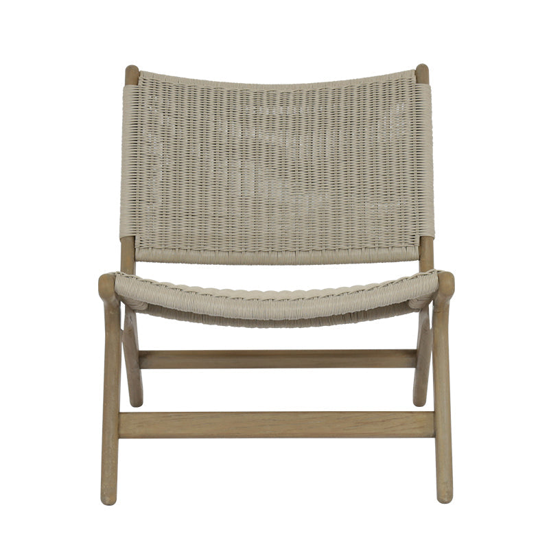 Coastal Teak Cushionless Outdoor Accent Chair