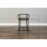 H Counter Height Barstool Wood Seat - LOOMLAN - Sunny D - Counter Stools