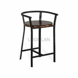 H Counter Height Barstool Wood Seat - LOOMLAN - Sunny D - Counter Stools