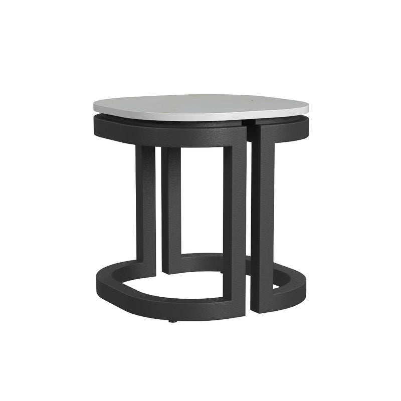 Malibu Aluminum Framed Outdoor End Table