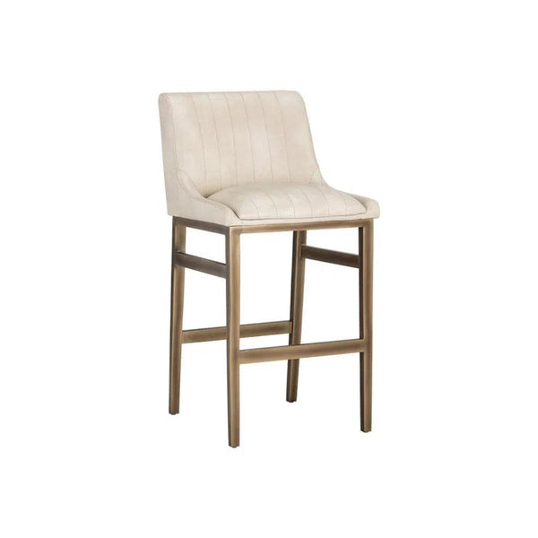 Halden Leather Urban Barstool - LOOMLAN - SUNPAN - Bar Stools