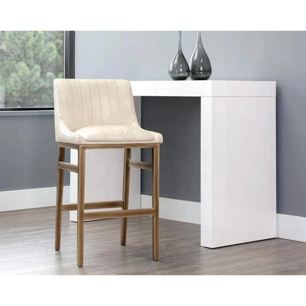 Halden Leather Urban Barstool - LOOMLAN - SUNPAN - Bar Stools