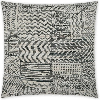 Hallston Charcoal Global Grey Large Throw Pillow Insert - LOOMLAN - D.V. Kap - Throw Pillows