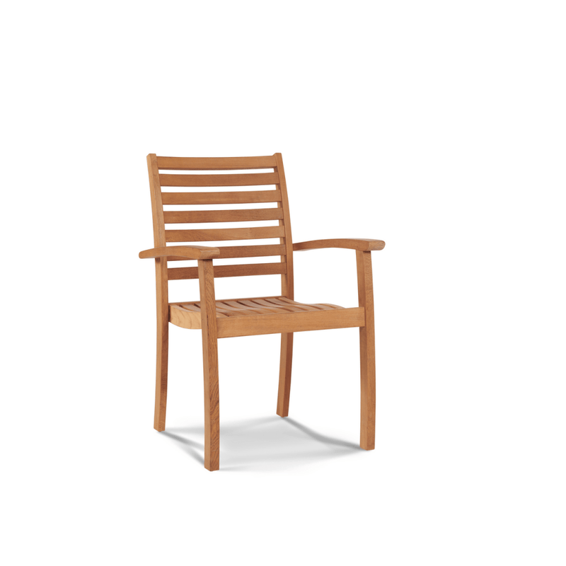 Hamilton Teak Patio Square Dining Set 7PC - LOOMLAN - HiTeak - Outdoor Dining Sets